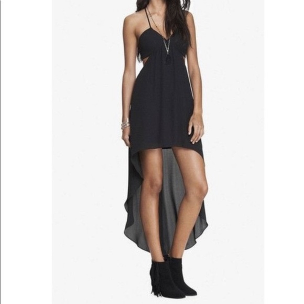 EXPRESS High Low Cutout Dress